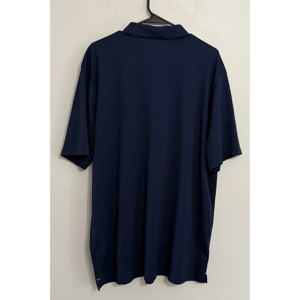 Nike Dri-Fit Men's 2XL Xavier Musketeers Blue Performance Golf Polo Shirt - Picture 3 of 5